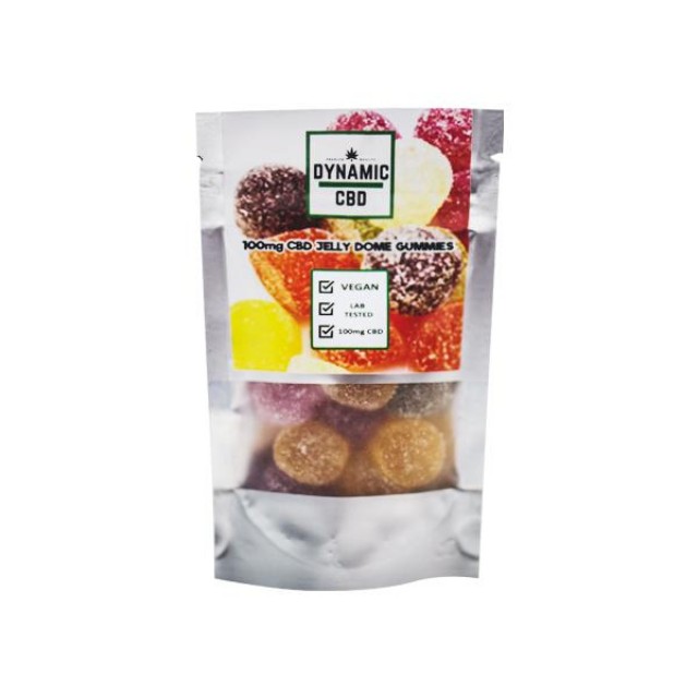 Dynamic CBD Sugar Coated CBD Jelly Dome Gummies 100mg